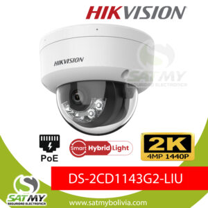 CAMARA DOMO IP 4MP, IR30M, LUZ30M, IK10, IP67, MIC