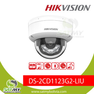 CAMARA IP DOMO 2MP, IR+LUZ 30M, CON MIC, IP67, METAL+PLASTICO