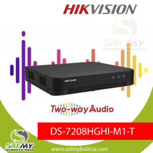 Grabador DVR Hikvision 8 canales con tecnologia de audio bidireccional