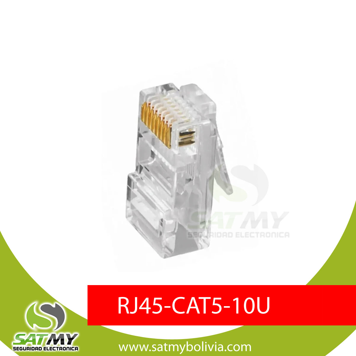 CONECTOR RJ45 CAT5 10 UNIDADES