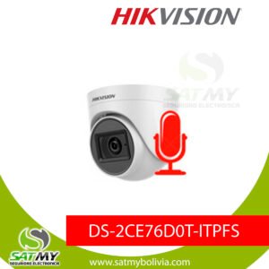 CAMARA TETRAHIBRIDA TORRETA 2MP, 2.8MM, INTERIOR, IR20M, C/AUDIO